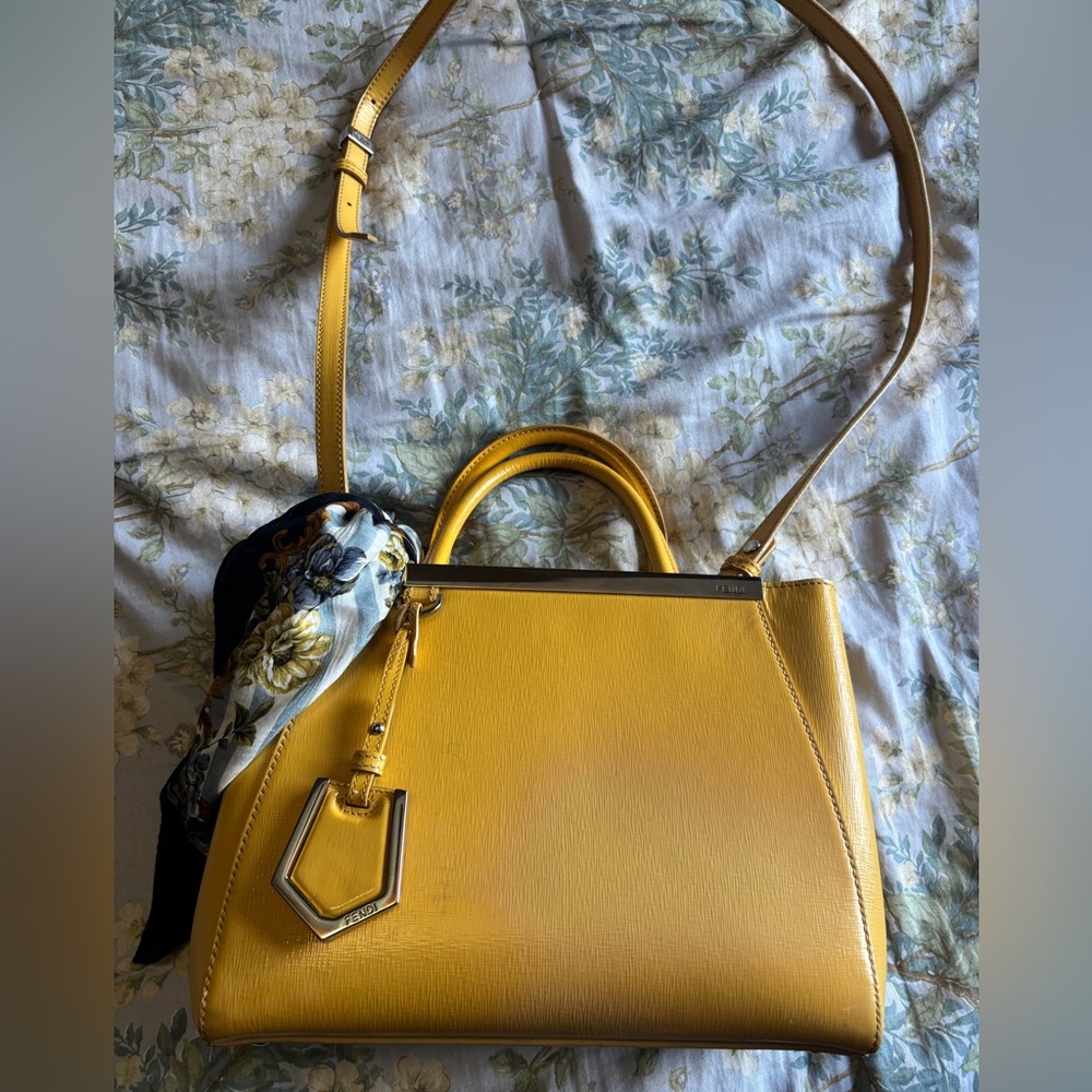 Fendi Yellow Tote Bag